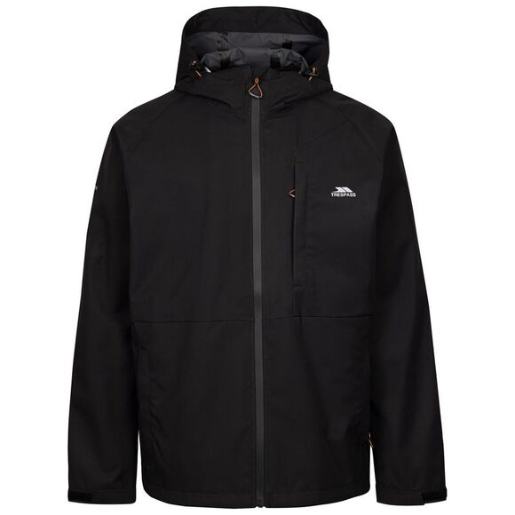 Trespass Mens Ferryhill Waterproof Jacket / Black